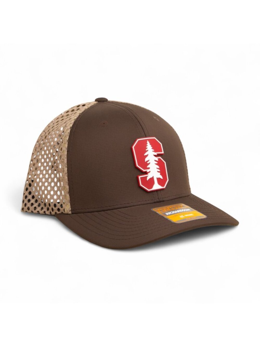 Stanford Cardinal 3D Snapback Tilikum Trucker Hat- Brown/ Tan